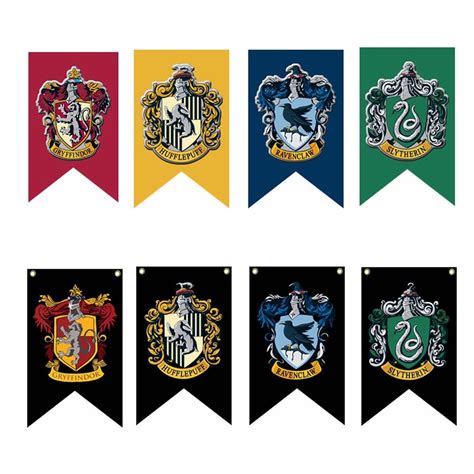 Harry Potter Hogwarts House Banner Flag Wall Hanging Drape Gryffindor ...