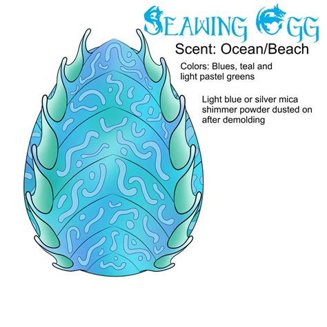 Seawing Egg concept for Soap/Candle creations by GaiaWolfe on DeviantArt