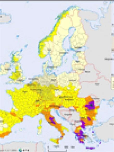 Europe: earthquake hazard map | PreventionWeb