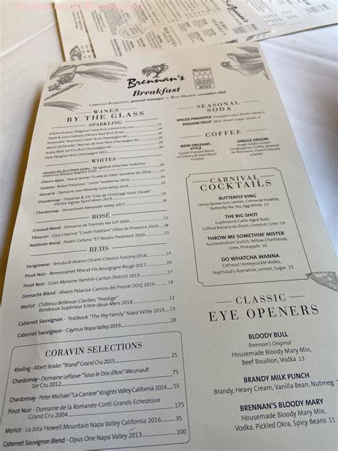 Online Menu of Brennans Restaurant, New Orleans, Louisiana, 70130 - Zmenu