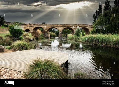 Historical Richmond Bridge in Richmond / Tasmania Stock Photo - Alamy