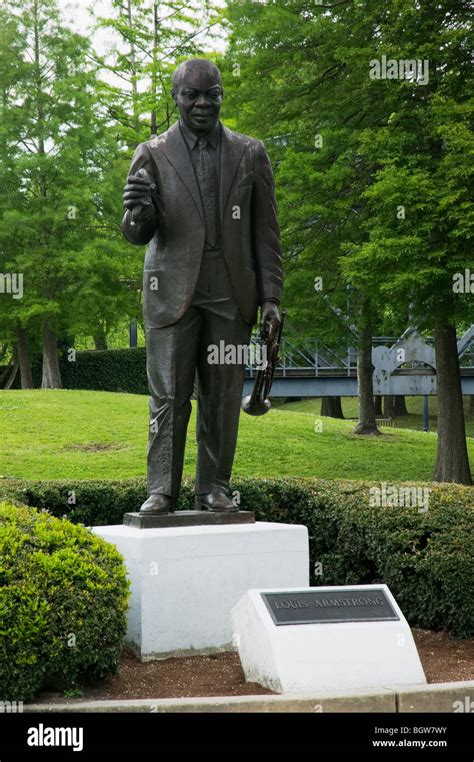 Louis Armstrong statue in Louis Armstrong Park in New Orleans Louisiana ...