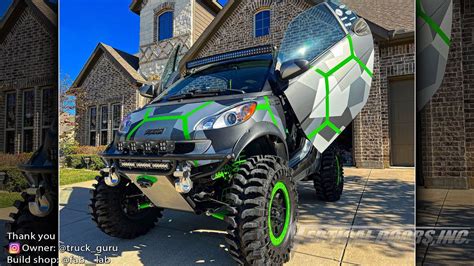 Slide Show @truck_guru Smart Fortwo featuring Vertical Lambo Door kit installed by @fab__lab ...