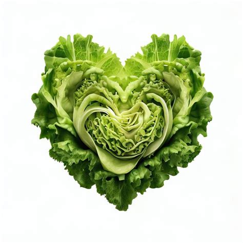 Premium Photo | NutrientRich Lettuce Heart Food and Health Concept ...