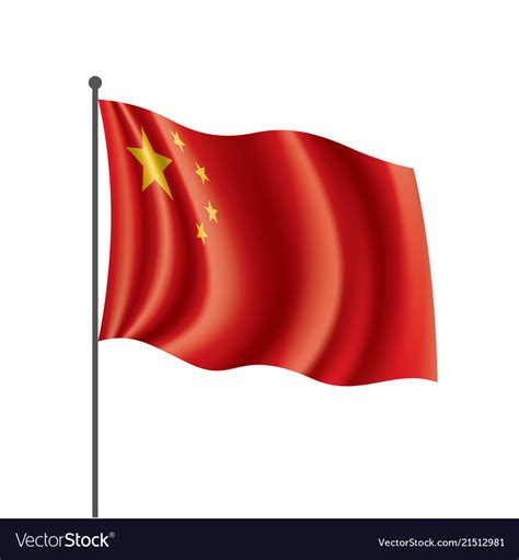 China flag Royalty Free Vector Image - VectorStock