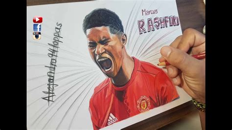 MARCUS RASHFORD Speed Drawing - YouTube