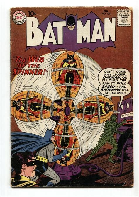 Batman #129 1960 Dc-Batwoman-Robot-Good/Vg | Comic Books - Silver Age ...