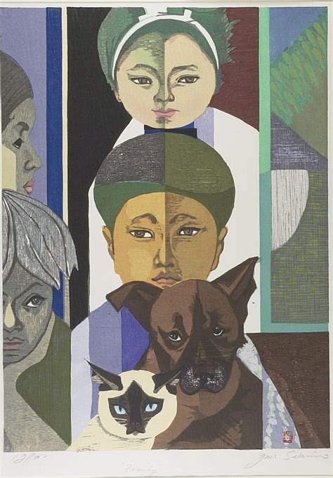 Sekino Jun'ichiro: My Family, Dog and Cat, Shôwa period, 1957 - Harvard ...