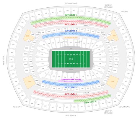 Metlife Stadium Seating Chart Jets | Labb by AG