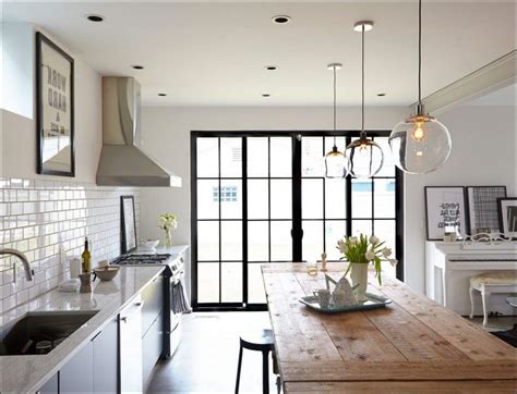 Image result for ikea lighting ideas | Farmhouse kitchen design, Kitchen design, Black pendant ...