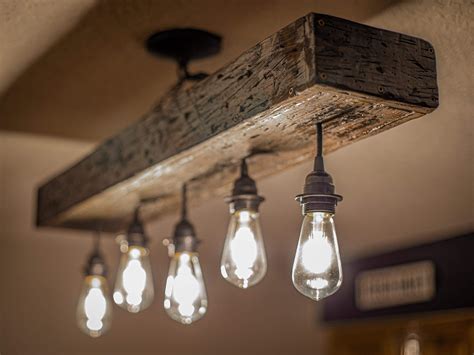 Rustic Farmhouse Light Fixture LED | Etsy