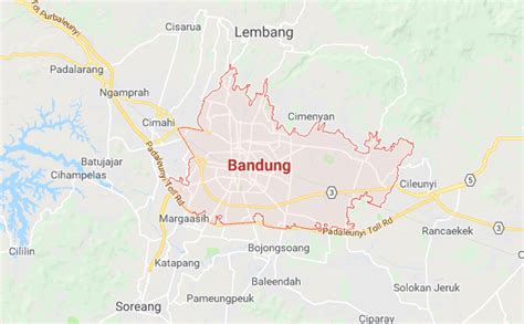 Peta Kota Bandung Lengkap (Google Maps)