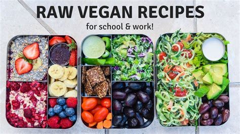 RAW VEGAN MEAL IDEAS ðŸ¥‘ healthy + easy recipes! - YouTube | Meal prep rezepte, Rezepte, Roh vegan