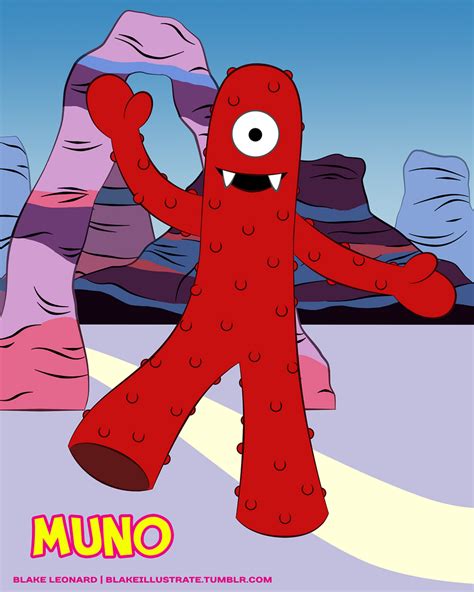 Muno of Yo Gabba Gabba! by blake-illustrate on DeviantArt