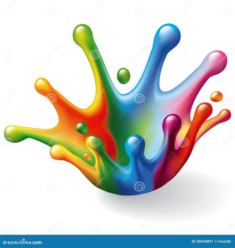 Color Splash Cartoon Vector | CartoonDealer.com #30434891