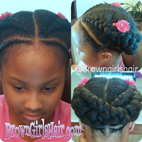 ♥Brown Girls Hair♥: 2 Quick Cornrow Styles