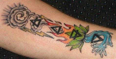 Possibly | Four elements tattoo, Elements tattoo, Picture tattoos