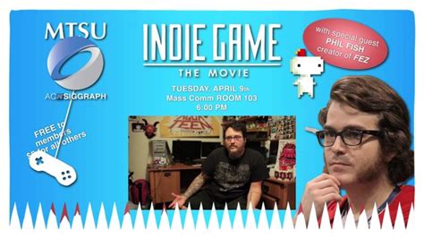 Indie Game: The Movie & Guest Speaker Phil Fish (Spring2013) on Vimeo