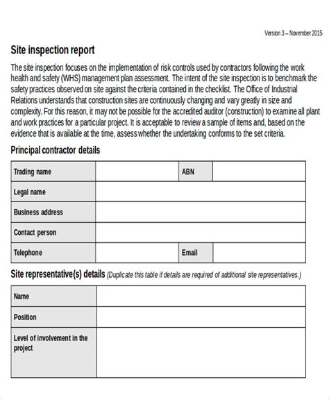 Inspection Report Letter Sample