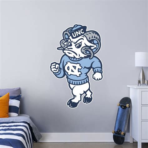 Fathead North Carolina Tar Heels: Rameses Mascot - Giant Officially Licensed Removable Wall ...