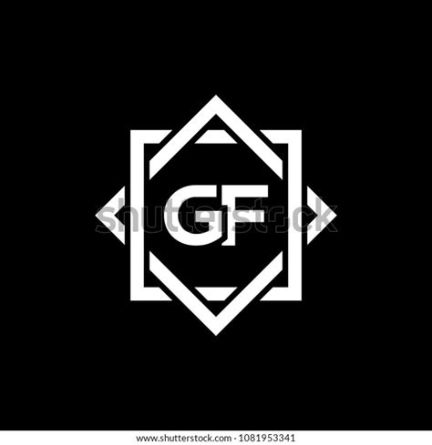 Simple Gf Initial Logo Design Template Stock Vector (Royalty Free ...