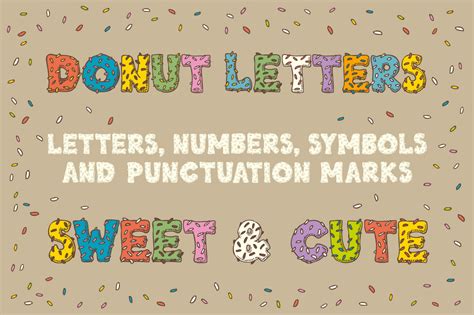 Donut Letters ~ Illustrations ~ Creative Market