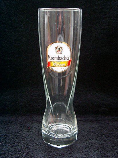 Krombacher Weissen German Beer Glasses, Set of 2