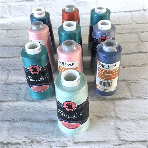 Serger Thread 10 Spools Colors As Shown All New #1 #ToldiLockMaxiLock | Serger thread, Serger, Spool