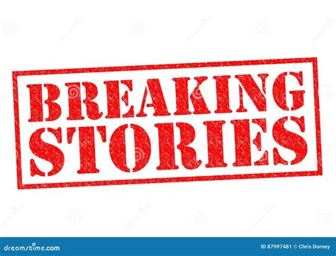 BREAKING STORIES stock illustration. Illustration of story - 87997481