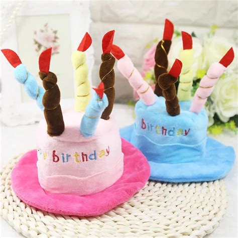 Funny Happy Birthday Cake Shaped Dog Cap Birthday Pet Hats - Buy ...