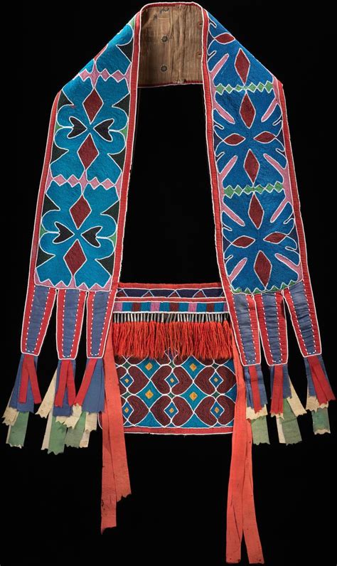 Higher resolution image. 163. Bandolier bag. Lenape (eastern Delaware) tribe. c. 1850 C.E ...