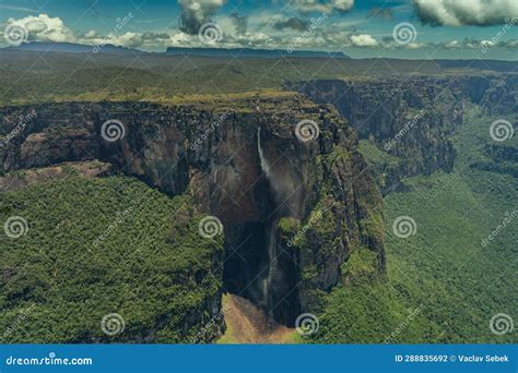 Angel Falls is a Waterfall in Canaima National Park Stock Photo - Image of inside, discovering ...