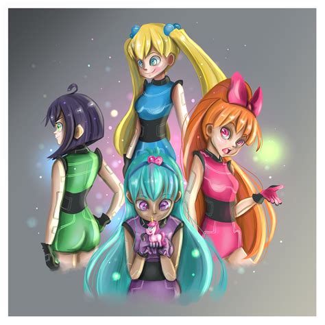 ArtStation - POWERPUFF GIRLS the power of four , Fabiano Freitas | Marvel dc, Gruseliges ...