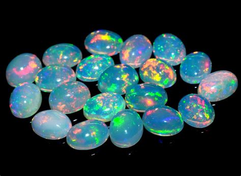 AAA 7 X 5 MM Size Opal Cabochon 100%Natural Ethiopian Opal Gemstone ...