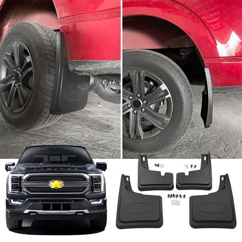 Buy SKTU Mud Flaps for 2021 2022 2023 Ford F150 Splash Guards Mud Fender Mudflaps with OEM Mud ...