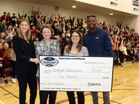 Symetra, Seahawks Honor Issaquah Middle School Teacher | Sammamish, WA ...