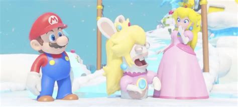 Rabbid Peach Takes A Selfie In Mario + Rabbids Kingdom Battle Character ...