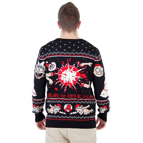 Rick and Morty Happy Human Holiday Ugly Christmas Sweater