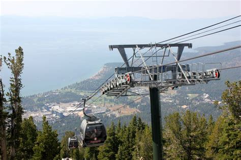 Heavenly Mountain Gondola, South Lake Tahoe, USA Editorial Stock Photo - Image of providing ...