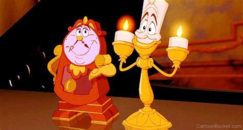 Cogsworth And Lumiere Smiling