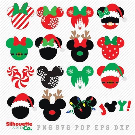 mickey mouse christmas svg files