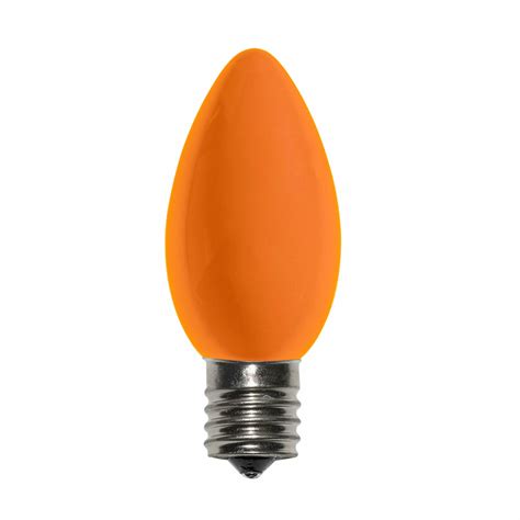 C9 Incandescent Ceramic Orange Bulbs