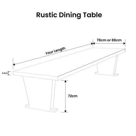 Rustic Dining Table with Pantheon Legs - Solid Wood Furniture