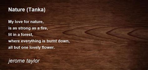 Tanka Poem About Nature