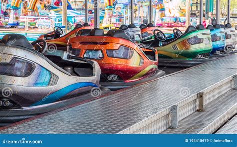 Bumper Cars at the Fair in the City Stock Image - Image of hustle ...