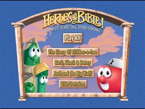 Veggietales Heroes Of The Bible Dvd Menu