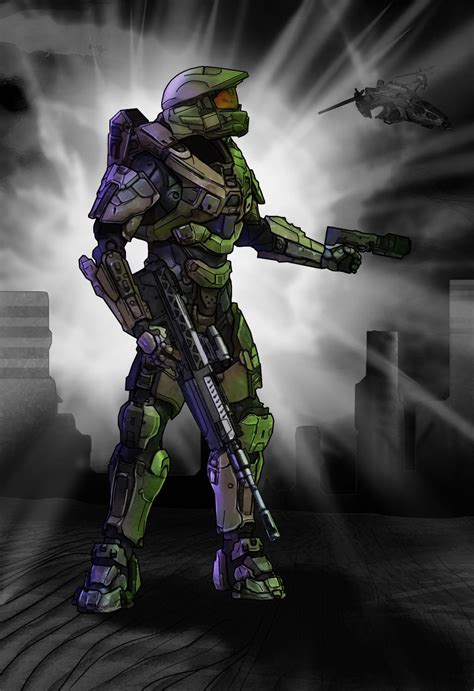 Halo 4 Master chief Color study by LordKaniche on DeviantArt