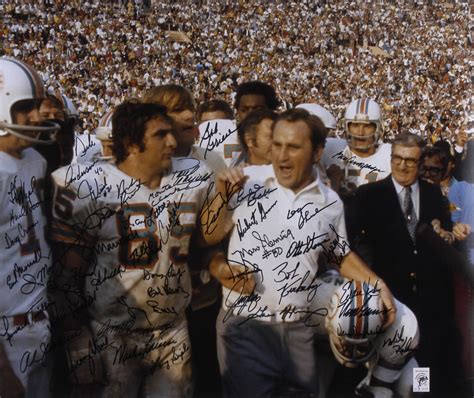 Lot Detail - Miami Dolphins 1972 Autographed 20"x 24" Photograph with ...