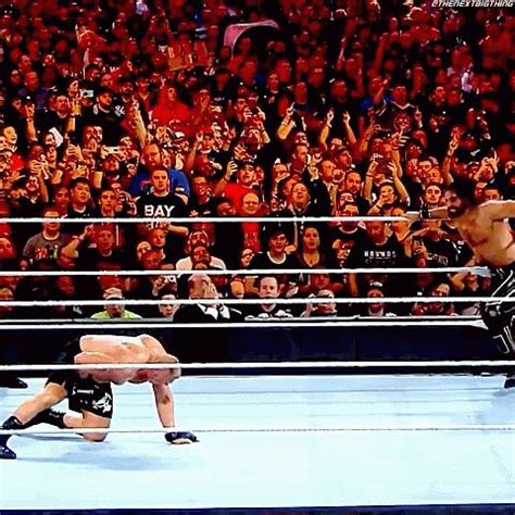 Seth Rollins Curb Stomp GIF - Seth Rollins Curb Stomp Brock Lesnar ...