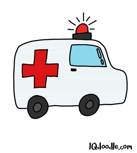 How to Doodle an Ambulance - IQ Doodle School